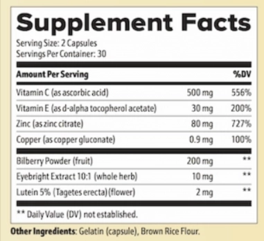 Sight Fresh Supplement Facts