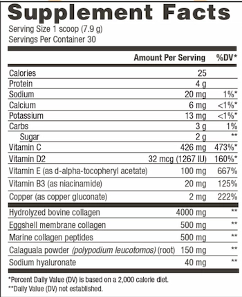 Collagen Refresh Supplement fact