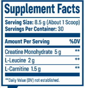 NativePath Native Creatine Supplement Facts